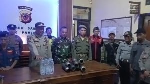 Kapolsek Pameungpeuk Pimpin KRYD Gabungan Antisiapsi Malam Jelang Hari Libur