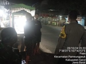 Patroli KRYD Gabungan Polsek Pameungpeuk Jaga Kamtibmas Stabil Jelang Pemilukada Tahun 2024