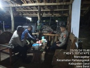 Jajaran Polsek Pameungpeuk Gelar Patroli KRYD Dalam Coolling System Bersama Tomas