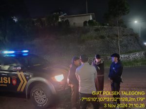 Patroli Malam Biru Polsek Talegong Jaga Sitkamtibmas Stabil Dalam Tahapan Pilkada