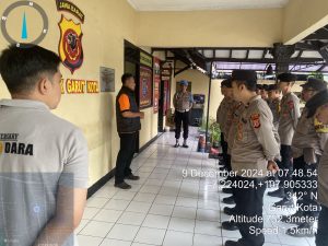 Personil Polsek Garut Kota Lakukan Apel Pagi