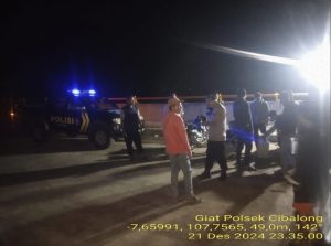 KRYD Malam Polsek Cibalong Dalam Ops Lilin