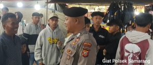 Anggota polsek samarang patroli dialogis di tempat keramaian