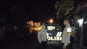 polsek banyuresmi anggota patroli malam cegah balap liar