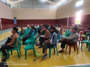 ANGGOTA POLSEK CISEWU POLRES GARUT  MELAKSANAKAN SOSIALISASI POLMAS KEPADA MASYARAKAT DESA PANGGALIH 