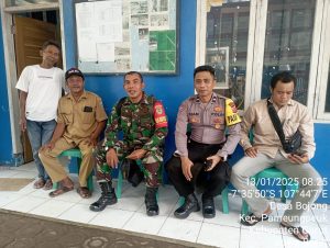 Bhabinkamtibmas Patroli Kamtibmas Polsek Pameungpeuk Sambang Warga Binaan