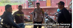 Bhabin polsek samarang sambangi warga di desa cisarua