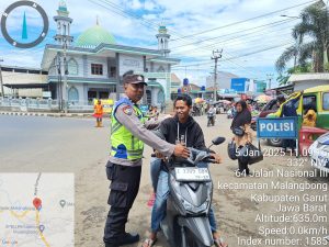 Polsek Malangbong Rutin Tindak knalpot brong / Knalpot tidak seusuai Spesifikasi