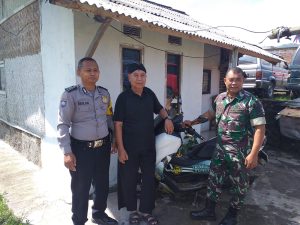 Rutinitas personil polsek leles polres garut sinergitas Tni Polri di kp. Pangauban