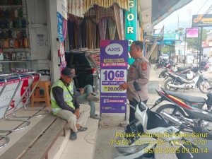 Ciptakan Situasi Aman dan Nyaman Kepada Masyarakat Anggota Polsek Kadungora Polres Garut Himbau Pesan-pesan Kamtibmas