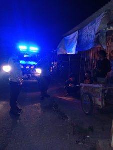 Patroli malam Garut lautan biru polsek Leuwigoong