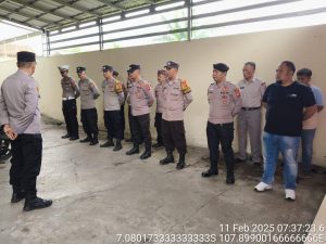 Personil Polsek Kadungora Res Grt Melaksanakan Apel Pagi di Pimpin Kapolsek di lanjutkan Pengarahan