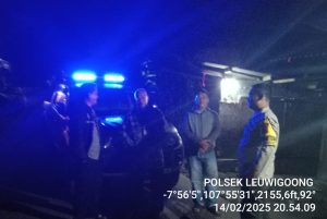 Giat patroli malam polsek Leuwigoong