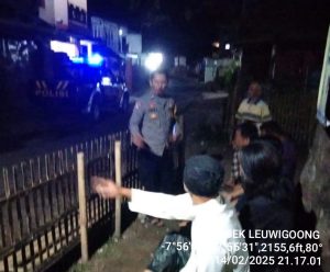 Giat patroli malam garut lautan biru polsek Leuwigoong