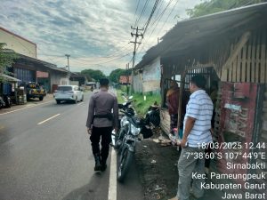 Patroli Sore Jajaran Polsek Pameungpeuk Jaga Kamtibmas Kondusif Jelang Buka Puasa