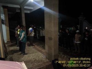 Polsek Cibalong Laksanakan Patroli KRYD Rawan Malam Cegah C3