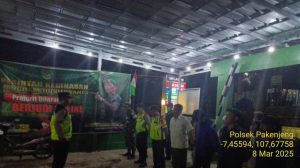Apel Gabungan Polsek Pakenjeng di Kampung Sindangratu Desa Jatiwangi