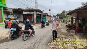 Polsek banjarwangi laksanakan patroli pagi