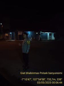 polsek banyuresmi anggota kegiatan patroli malam