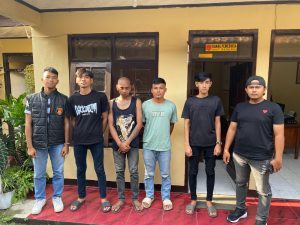 Patroli Antisipasi Premanisme, Polres Garut Amankan Empat Pelaku yang sedang asik Pesta Miras