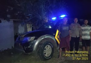 Patroli KRYD Polsek Pakenjeng di Kampung Sabuku Desa Talagawangi