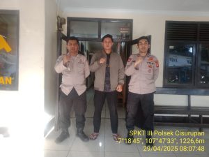 Kegiatan Anggota Polsek Cisurupan Melaksanakan Sispam Mako