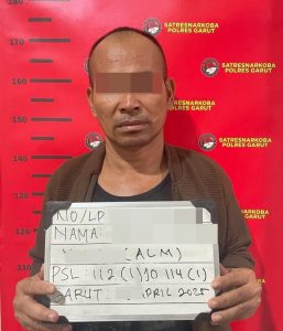 Satresnarkoba Polres Garut Amankan Pengedar Sabu di Wilayah Garut Selatan