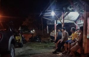 Patroli Malam Polsek Cibalong Wujudkan Kamtibmas Kondusif
